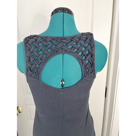 Holding Horses Maxi Length Sleeveless Weave Lattice Cotton/Modal Pocket Dress - Picture 10 of 13